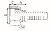 Connettori idraulici del tubo flessibile con la parte girevole femminile diritta Seat piano di ORFS 1