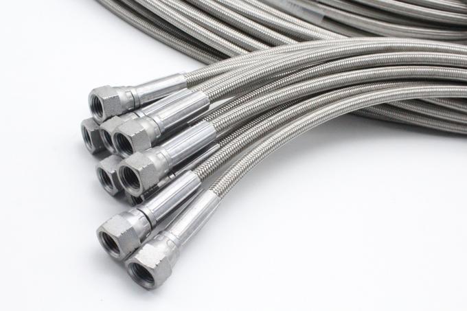Al nichel zinco idraulico su ordine del montaggio di tubo flessibile del connettore JIC-04 del tubo flessibile placcato 3