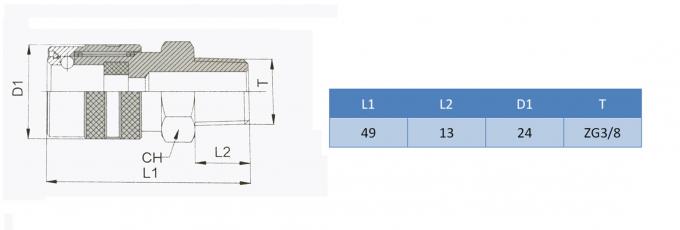3/8" tipo universale accoppiamento rapido degli accoppiatori rapidi dell'idraulica della muffa d'ottone con la guarnizione di Viton 0