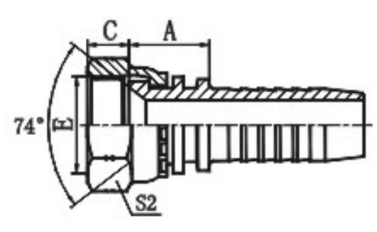 Montaggi di tubo flessibile idraulici femminili di Jic 26711 con il materiale dell'acciaio inossidabile 0