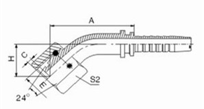 Collegamento idraulico intrecciato femminile metrico del tubo flessibile del montaggio di tubo flessibile del gomito da 45 gradi 0