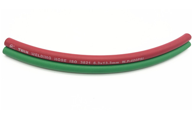 Rosso ignifugo/verde 1/tubo flessibile a 4 pollici del gemello del grado R per la saldatura a gas 0