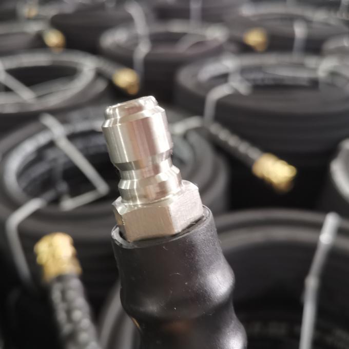 Il tubo flessibile della rondella di pressione di 3/8 x 50' 4000 di PSI con rapido si collega nei colori grigi e neri 2