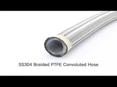 Tubo flessibile complicato di DN19 PTFE con acciaio inossidabile 304 sopra intrecciato