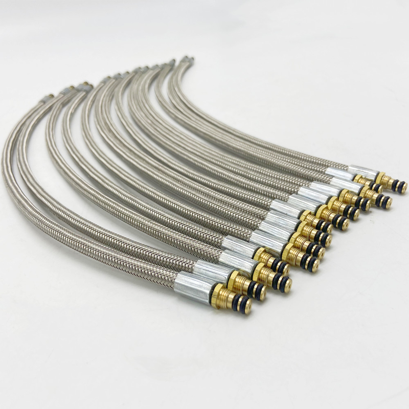 Tubo flessibile flessibile intrecciato del gas del cavo di acciaio inossidabile per alta pressione della stufa