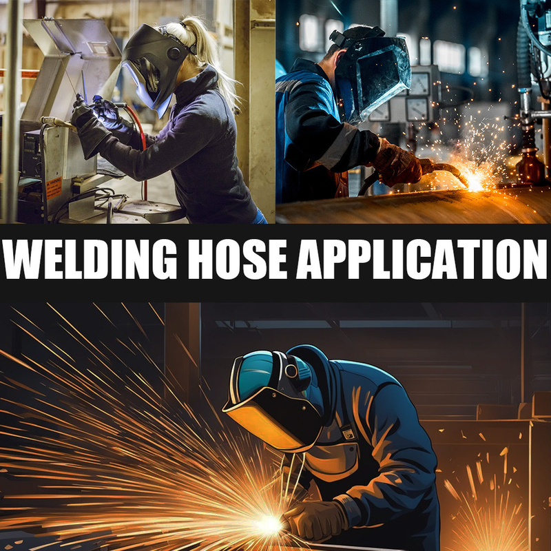 Resistenza all'invecchiamento 1/4'x50FT resistente all'usura Grado R Oxy/Acet Twin Welding Hose Assembly