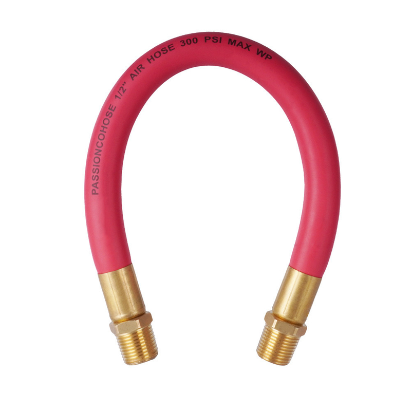 EPDM rosso 1/2' X 50FT con NPT Maschio Gomma Air Hose Assemblaggio per aria compressa