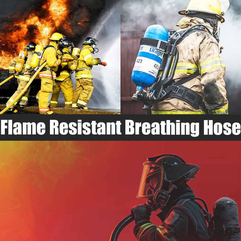 3/8'' Resistenza alle fiamme Respirazione dell'aria EPDM tubo di gomma 300psi per la respirazione umana