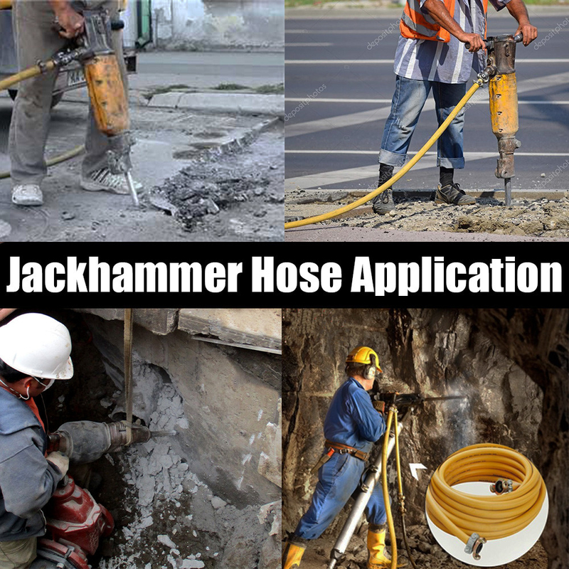 Assemblaggio di tubi per aria Jackhammer da 3/4 pollici da 100 piedi per il mercato USA