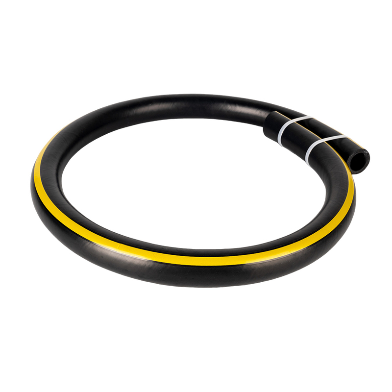 Tubo aria in gomma ad alta durata con linea gialla – Pressione 20 BAR / Resistenza allo scoppio 60 BAR
