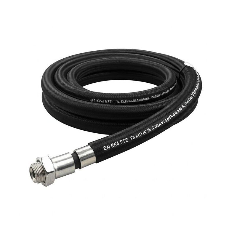 Tubo flessibile idraulico intrecciato in tessuto EN854 3TE con gomma sintetica resistente all'olio e rinforzo tessile ad alta resistenza Approvato MSHA / CE