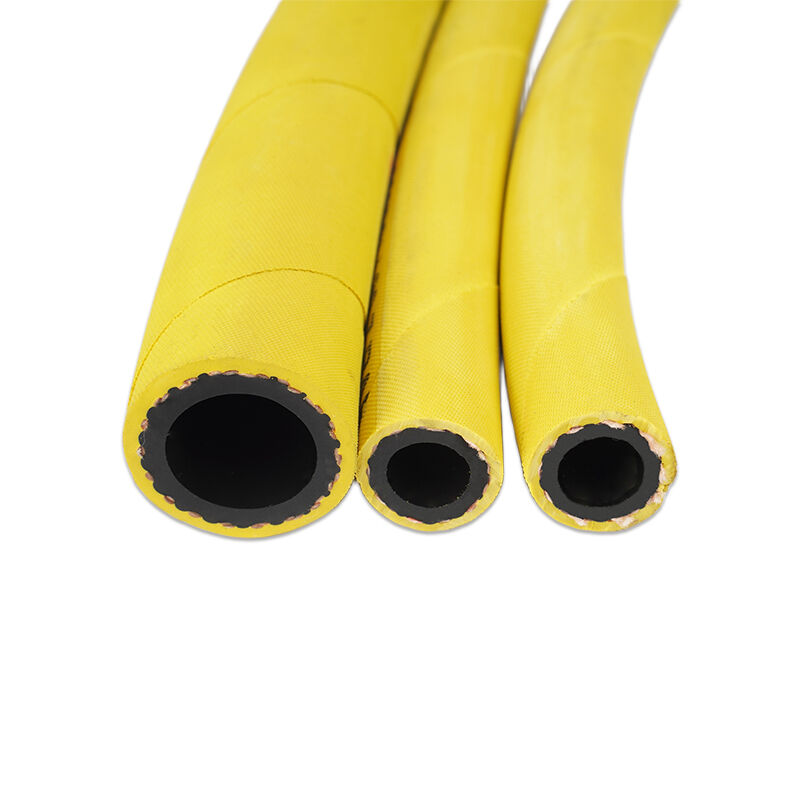 Tubo Flessibile Industriale Multiuso in Gomma per Attrezzature Minerarie con Tubo Interno in Nitrile Resistente all'Olio e Rinforzo Tessile ad Alta Resistenza