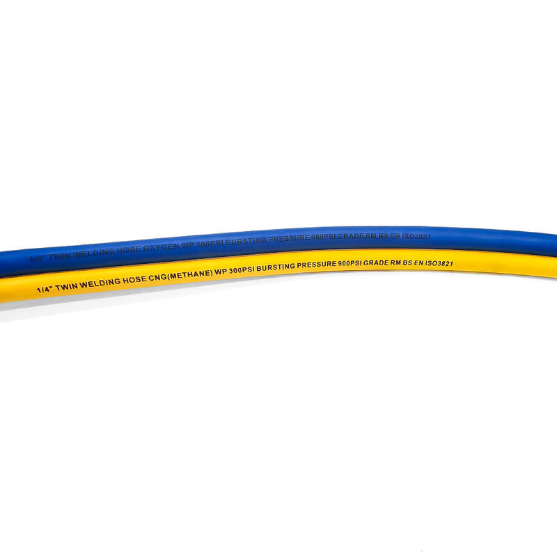 Tubo per saldatura gemellare ad alta pressione certificato ISO 3821 con gomma sintetica EPDM per saldatura e taglio a gas