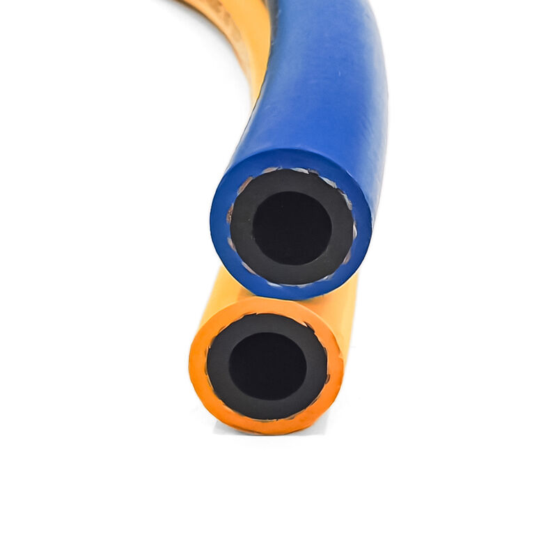 Tubo di saldatura gemellare in gomma sintetica EPDM con pressione di esercizio di 300 PSI e certificazione ISO 3821 per cantieri edili