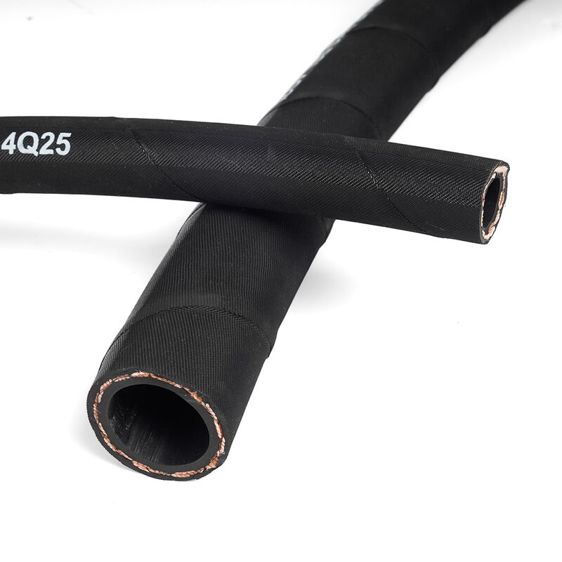 Tubo flessibile idraulico ad alta pressione EN 853 2TE con elevata resistenza alla trazione, flessibilità e compatibilità con vari fluidi idraulici