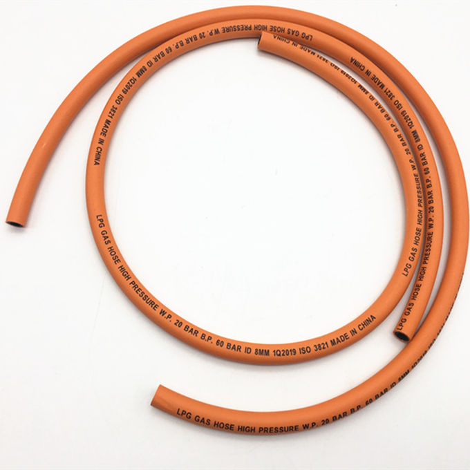 Tubo flessibile a 1/4 pollici del gas di resistenza di olio GPL/tubo flessibile arancio del gas dell'argon di colore 1