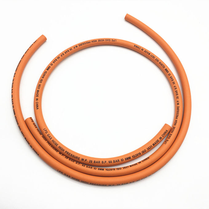 Tubo flessibile a 1/4 pollici del gas di resistenza di olio GPL/tubo flessibile arancio del gas dell'argon di colore 2
